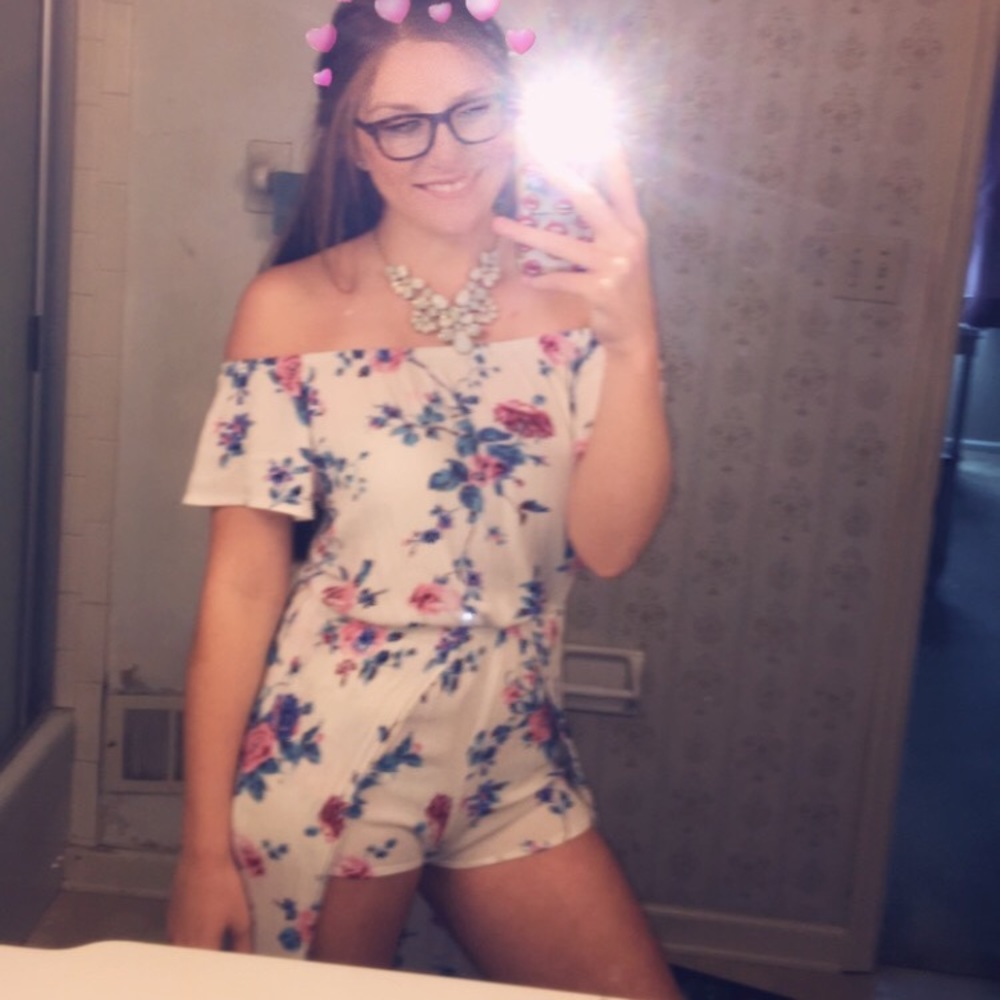 Off the shoulder summer romper